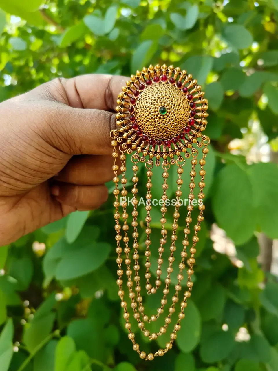Jada billa with gold beads